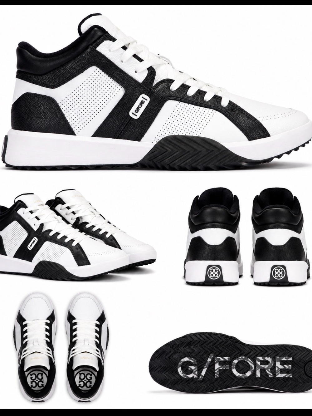 G/FORE G.112 Mid Top Golf Shoes Men’s Size 11 White/Black NEW With Tags